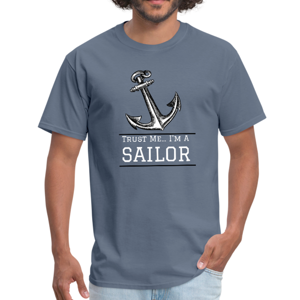 Nautical/Anchor/Sailor - Workwear T-Shirt - denim