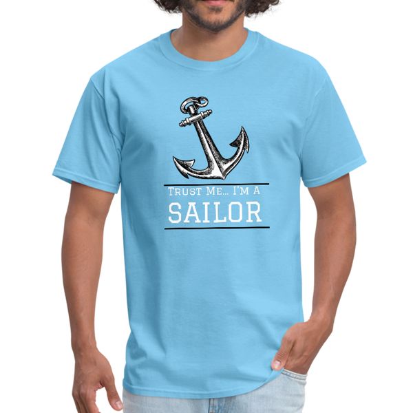 Nautical/Anchor/Sailor - Workwear T-Shirt - aquatic blue