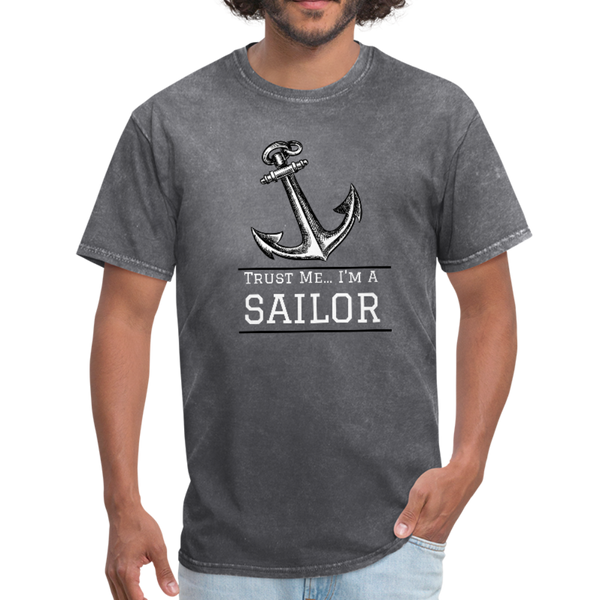 Nautical/Anchor/Sailor - Workwear T-Shirt - mineral charcoal gray