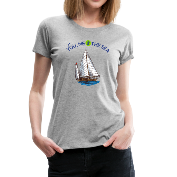 You, Me & The Sea Premium T-Shirt - heather gray