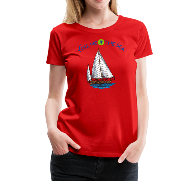 You, Me & The Sea Premium T-Shirt - red