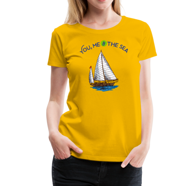 You, Me & The Sea Premium T-Shirt - sun yellow