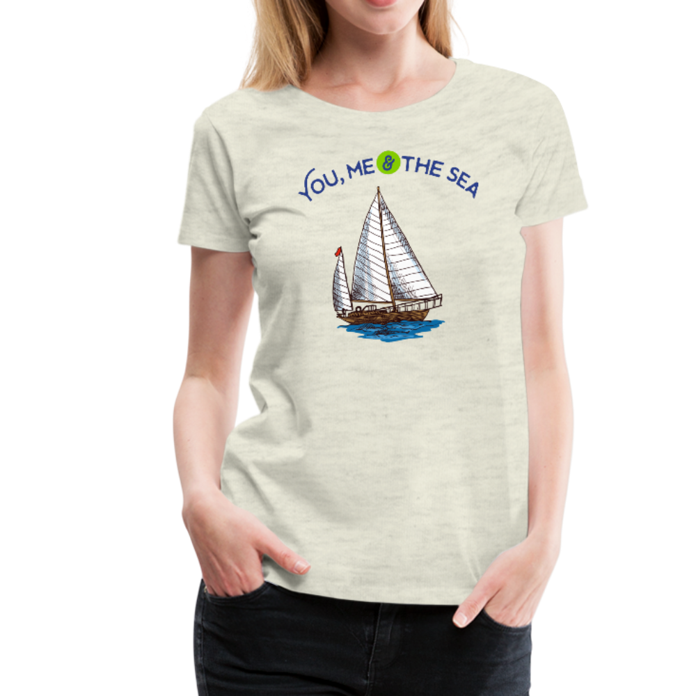 You, Me & The Sea Premium T-Shirt - heather oatmeal