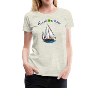 You, Me & The Sea Premium T-Shirt - heather oatmeal