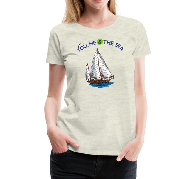 You, Me & The Sea Premium T-Shirt - heather oatmeal