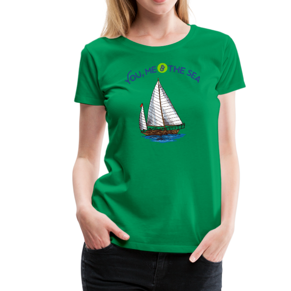 You, Me & The Sea Premium T-Shirt - kelly green