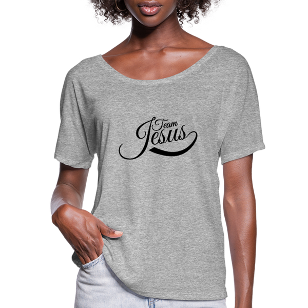 Women’s Flowy T-Shirt - heather gray