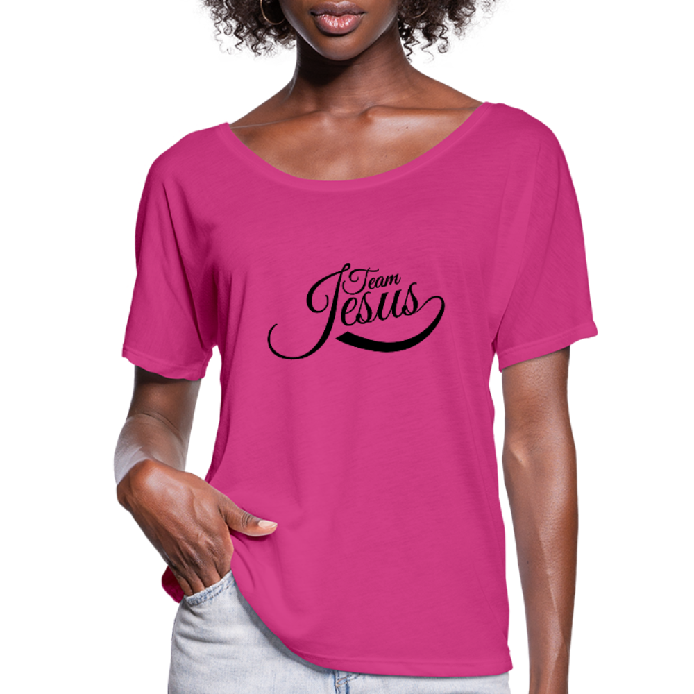 Women’s Flowy T-Shirt - dark pink