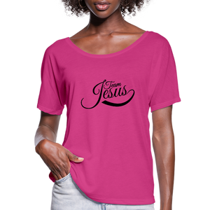 Women’s Flowy T-Shirt - dark pink