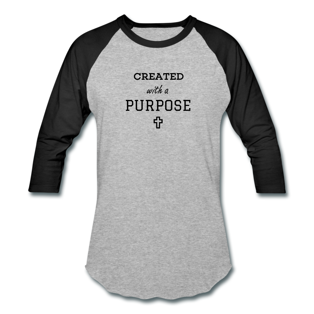 Created With A Purpose Sportwear T-Shirt - heather gray/black