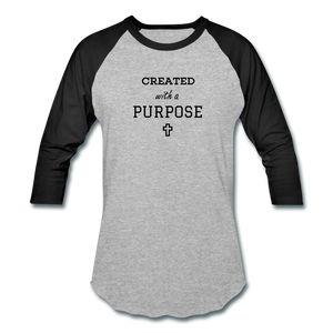 Created With A Purpose Sportwear T-Shirt - heather gray/black