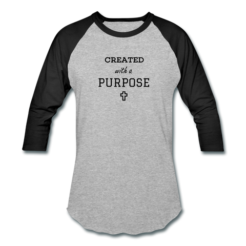 Created With A Purpose Sportwear T-Shirt - heather gray/black