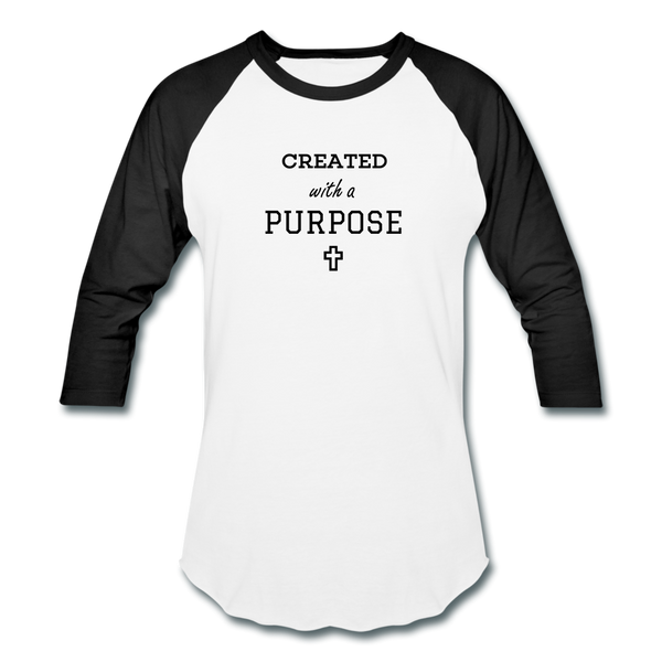 Created With A Purpose Sportwear T-Shirt - white/black