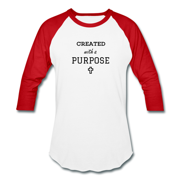 Created With A Purpose Sportwear T-Shirt - white/red