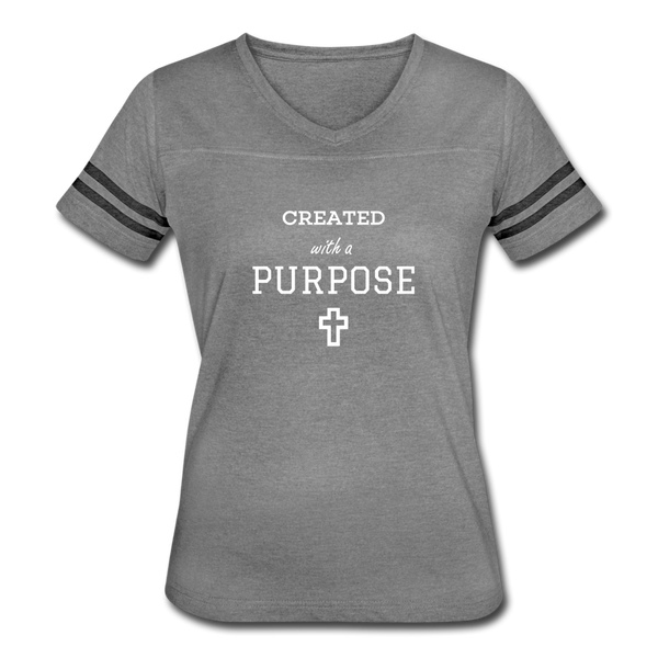 Created With A Purpose Vintage Sport T-Shirt - heather gray/charcoal