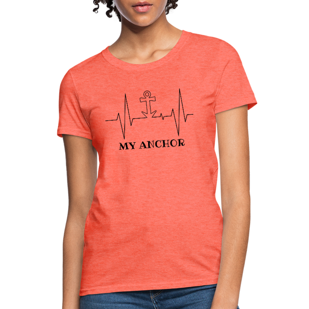 My Anchor Workwear T-Shirt - heather coral