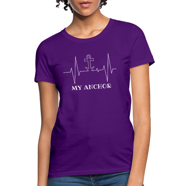 My Anchor Workwear T-Shirt - purple