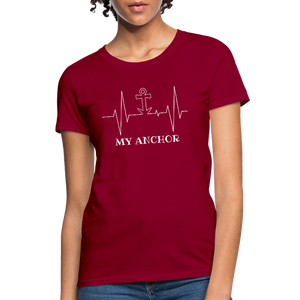 My Anchor Workwear T-Shirt - dark red