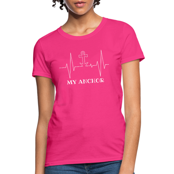 My Anchor Workwear T-Shirt - fuchsia