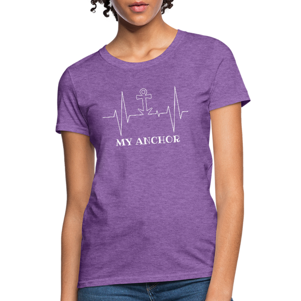 My Anchor Workwear T-Shirt - purple heather