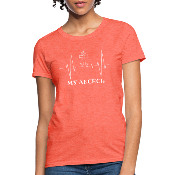 My Anchor Workwear T-Shirt - heather coral