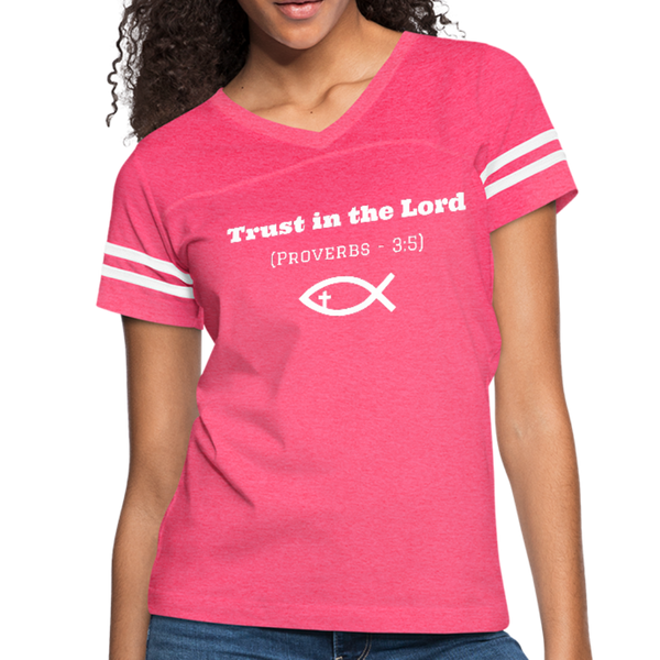 Trust In The Lord Vintage Sport T-Shirt - vintage pink/white