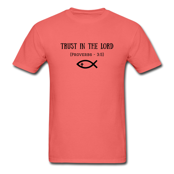 Trust In The Lord ComfortWash Garment Dyed T-Shirt - coral