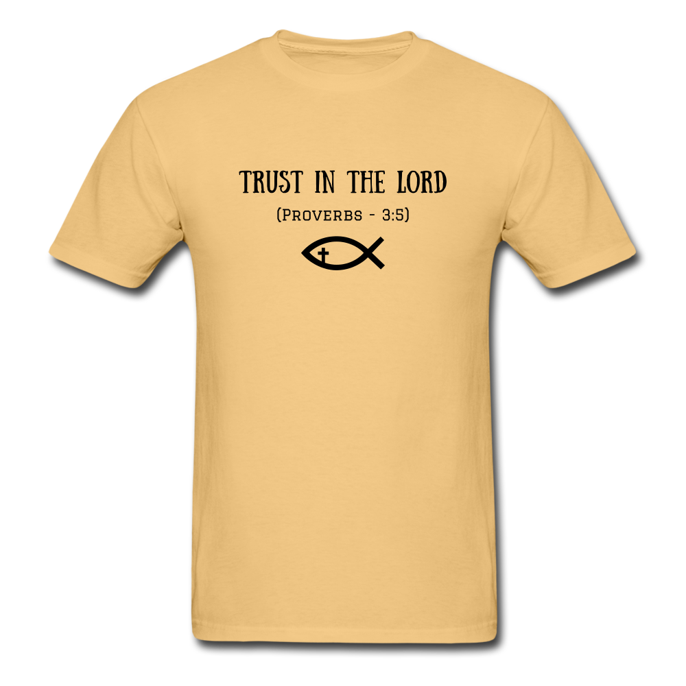 Trust In The Lord ComfortWash Garment Dyed T-Shirt - light yellow