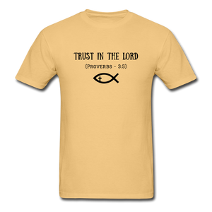 Trust In The Lord ComfortWash Garment Dyed T-Shirt - light yellow