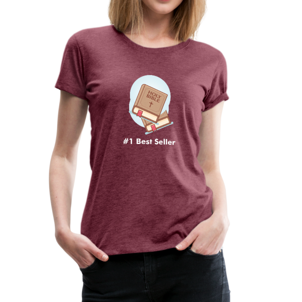 #1 Best Seller Premium T-Shirt - heather burgundy