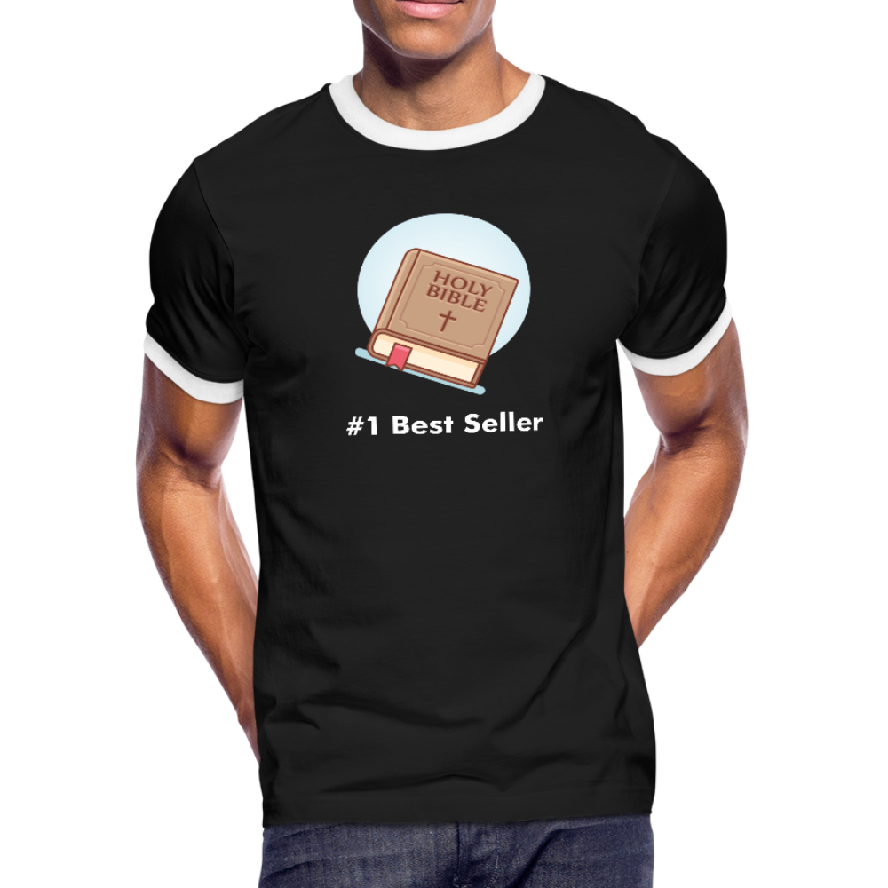 #1 Best Seller Ringer T-Shirt - black/white