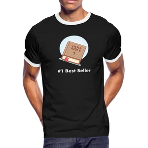 #1 Best Seller Ringer T-Shirt - black/white