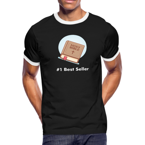 #1 Best Seller Ringer T-Shirt - black/white