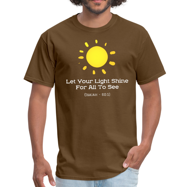 Let Your Light Shine Workwear T-Shirt - brown