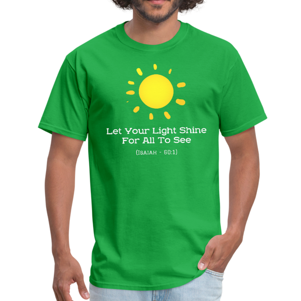 Let Your Light Shine Workwear T-Shirt - bright green