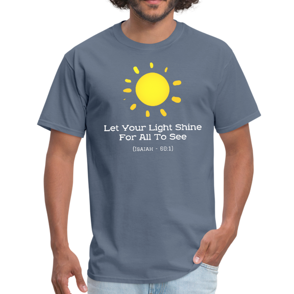 Let Your Light Shine Workwear T-Shirt - denim