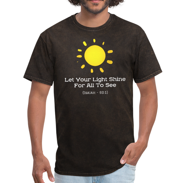 Let Your Light Shine Workwear T-Shirt - mineral black