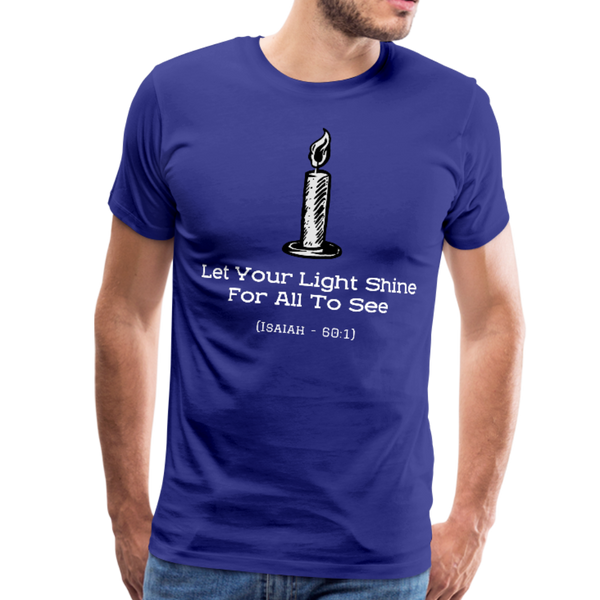 Let Your Light Shine Premium T-Shirt - royal blue