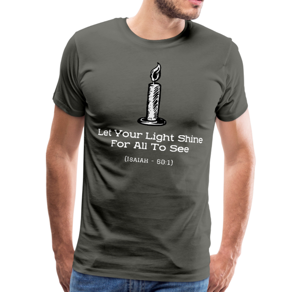 Let Your Light Shine Premium T-Shirt - asphalt gray