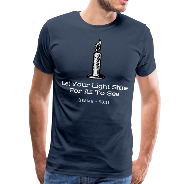 Let Your Light Shine Premium T-Shirt - navy