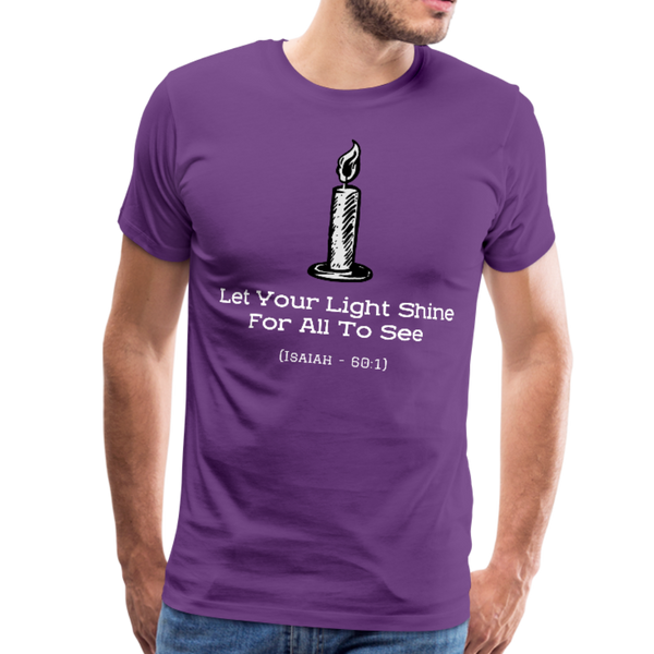 Let Your Light Shine Premium T-Shirt - purple