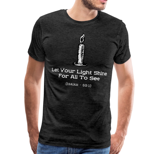 Let Your Light Shine Premium T-Shirt - charcoal gray