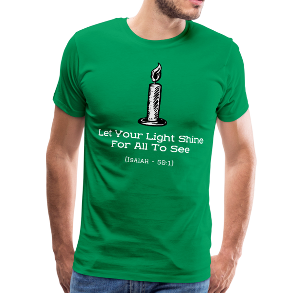 Let Your Light Shine Premium T-Shirt - kelly green