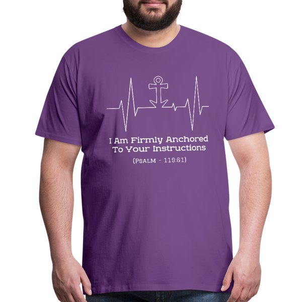 I Am Firmly Anchored Premium T-Shirt - purple