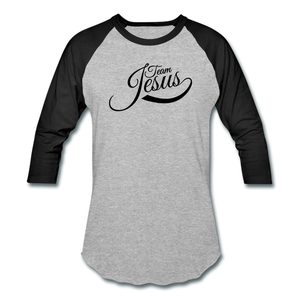 Team Jesus Sports T-Shirt - heather gray/black