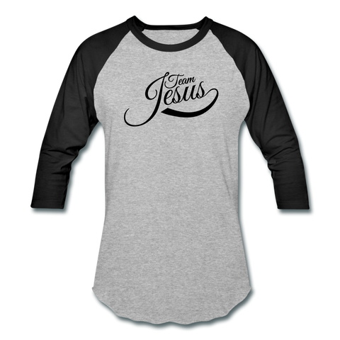 Team Jesus Sports T-Shirt - heather gray/black