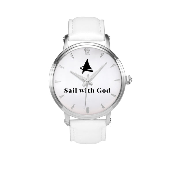 Exodus --- Sail with God (White, Arabic/Stick Dial)