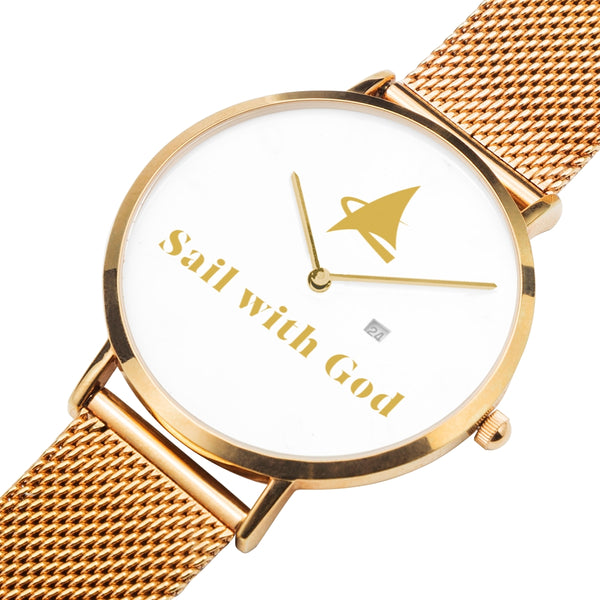 Leviticus --- Sail with God (Rose-Gold, Clear Dial)